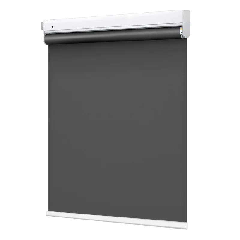 Wholesale White Automatic Remote Roller Blinds Electric Tubular Motor Control Curtains with Blackout Feature for Home Shades