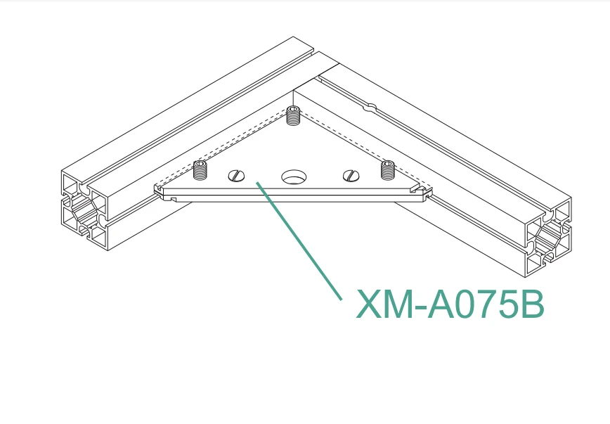 M1000 Square Profile for clean rooms,40*40 4-way aluminum extrusion
