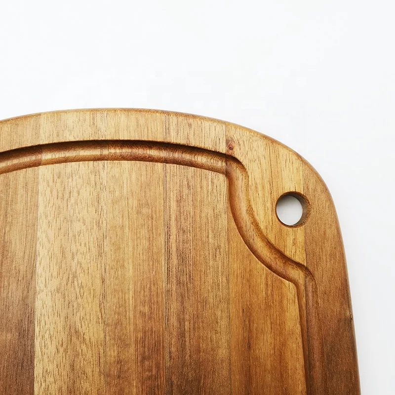 Wholesale Kitchen Thick Large Bulk Blank Square Personalized Custom Acacia Wood Bamboo Walnut Cutting Board With Juice Groove