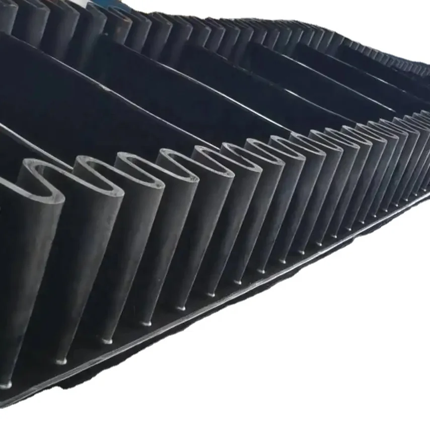 Vertical Corrugated sidewall Stand Wave Conveyor Belt