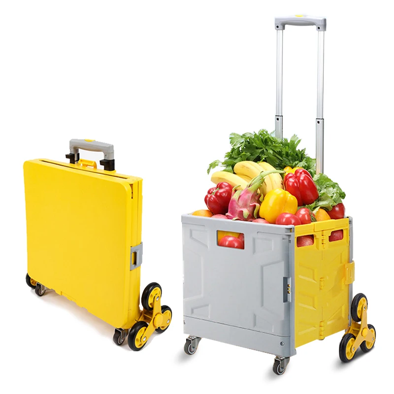 Hot sell popular Korean style Shopping Cart trolley Caster with 4 rolling universal wheels shopping carts