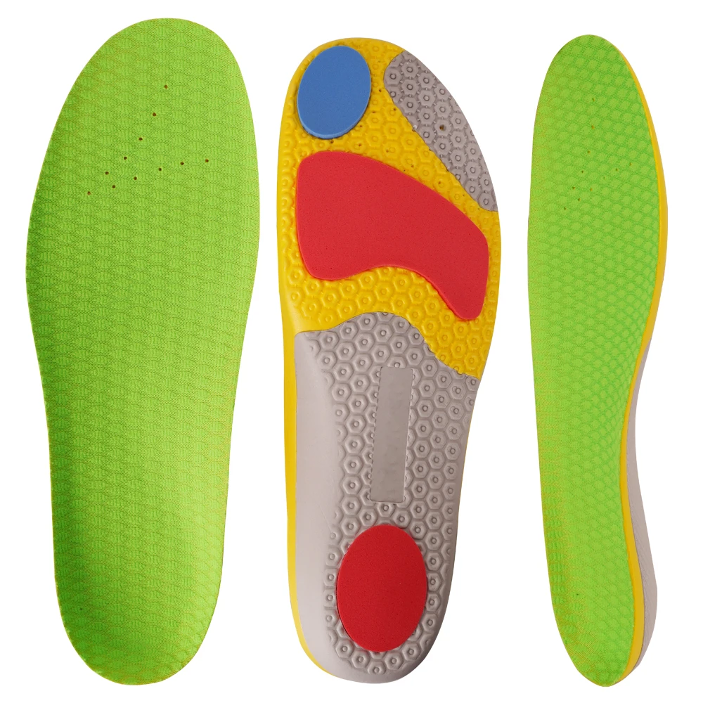 Sports Arch Support Kids Insole Orthopedic Massaging Foam for Comfortable Running Fits Shoes with PU Material