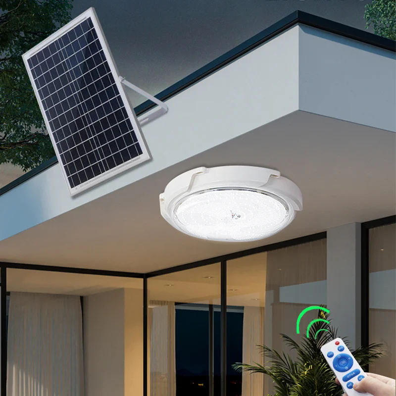 100W*3 Four In One Three Lights In A Group Outdoor Solar    300w 400w 500W Ceiling Lamp Indoor Led Induction Garden Light