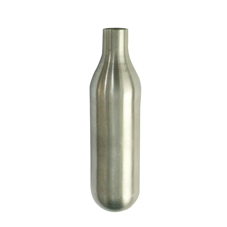 
High quality stainless steel mini co2 gas cylinder 12g 16g cylinder 