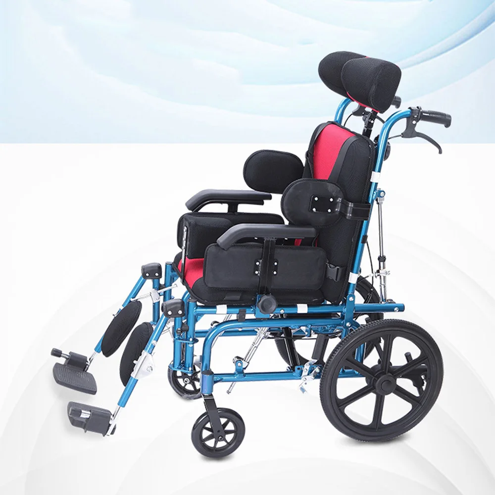 Foldable reclining for children High backrest cheapest pediatric adult cerebral palsy wheelchair