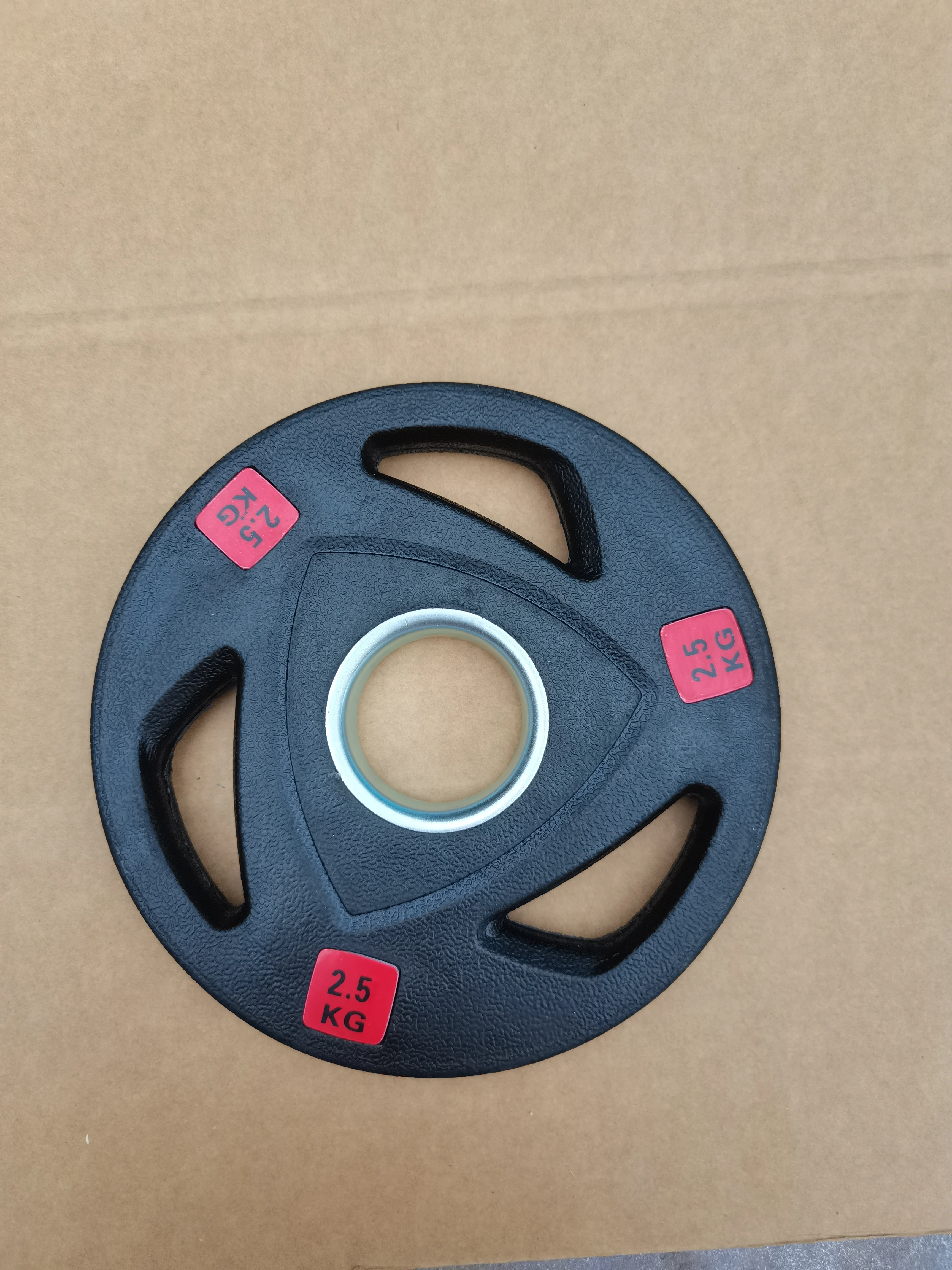Rubber encased and cast iron discs Calibrated weight plates for barbell gym and home  fitness