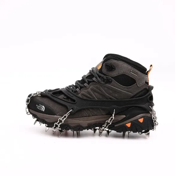 26 teeth ice cleats Snow Shoes Stainless Spikes Traction Cleats Fishing Hiking Walking Mountaineering Climbing