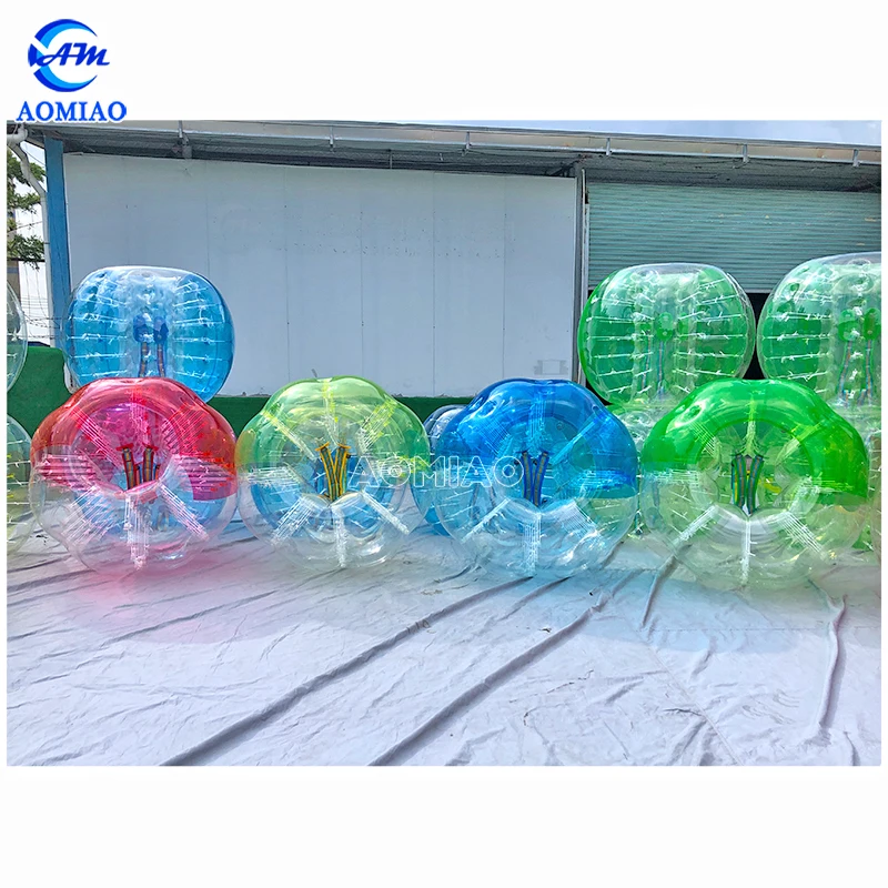 100% TPU Factory price adult bubble football bumper soccer ball for sales