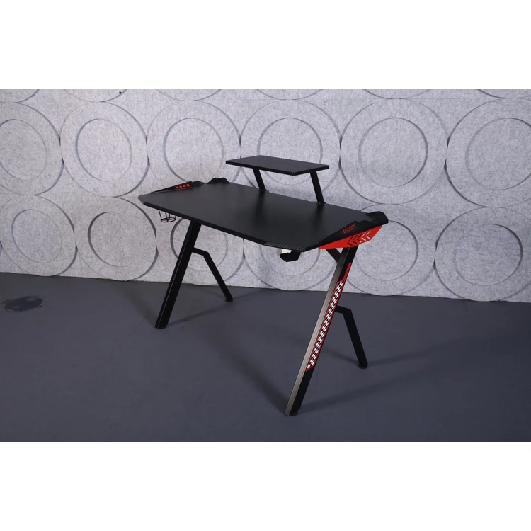 Wholesale Adjustable 1300*660*120mm Computer Office Desk Gaming Table  with Led Light