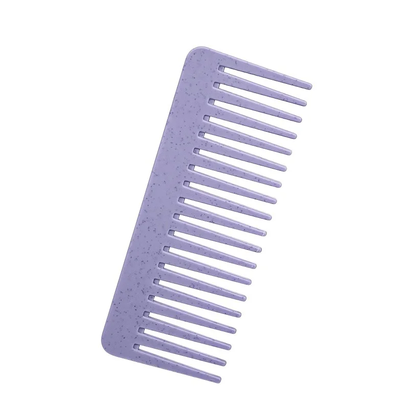 High Quality Women Multi-colored Anti static electricity wide tooth Flat Comb for hair