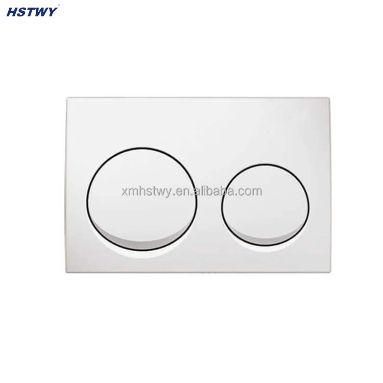 Matte Black Dual Flush Actuator Plate for Concealed Cisterns Toilet Push Buttons Compatible with Geberit Alpha 10