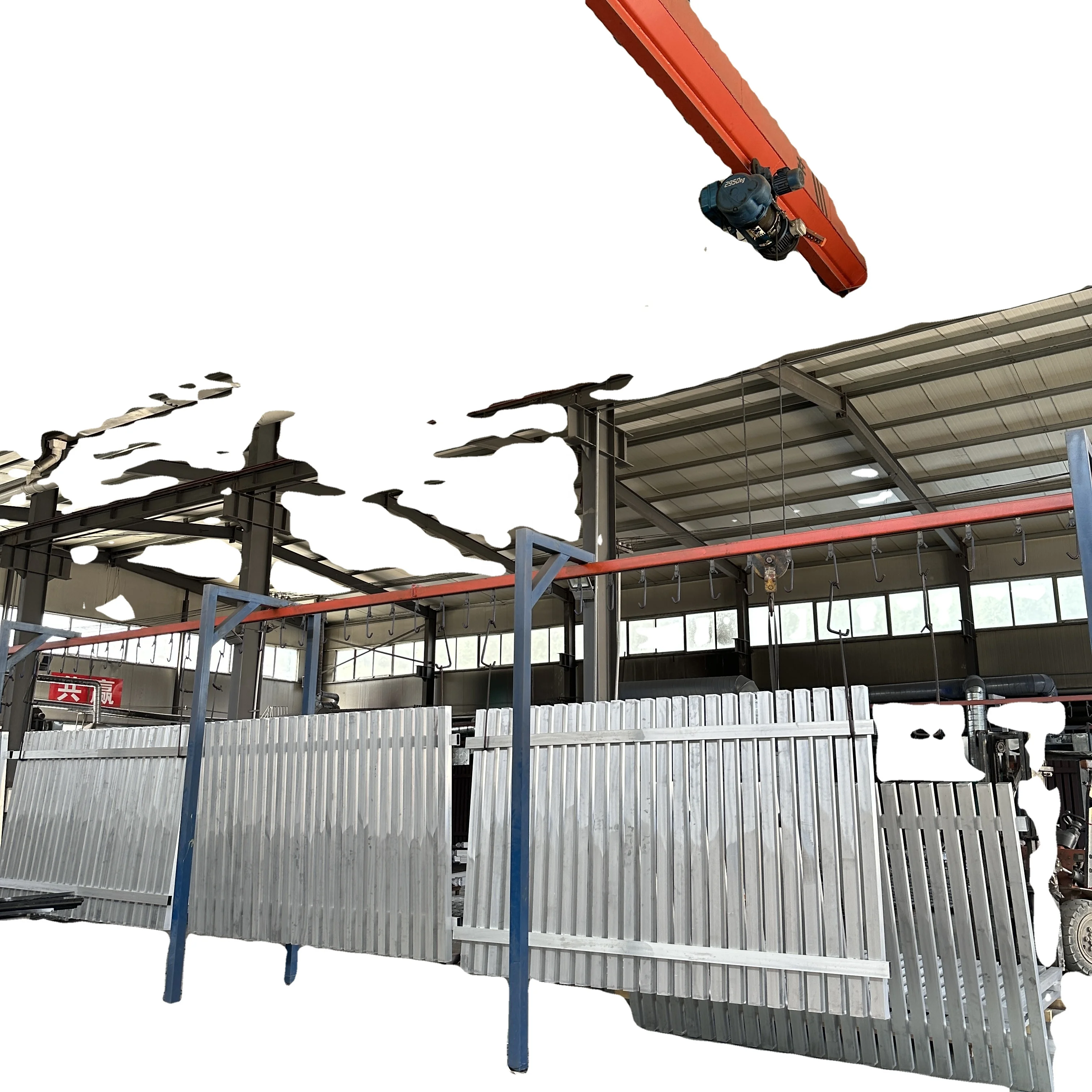 Aluminum profile powder coating line automatic electrostatic spraying line with high order quantity