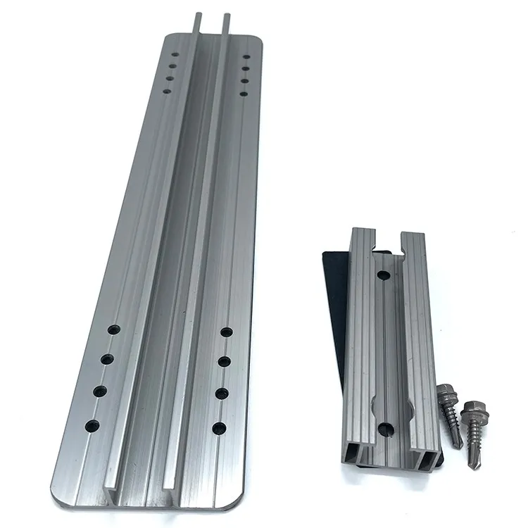 Low Price Easy Installation Metal Roof solar mounting mini rail