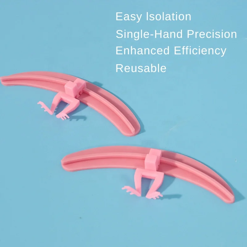 Colorful eyelash separator Reusable Silicone pads with oil grafting lash lift shields glue Private label lash extension patches