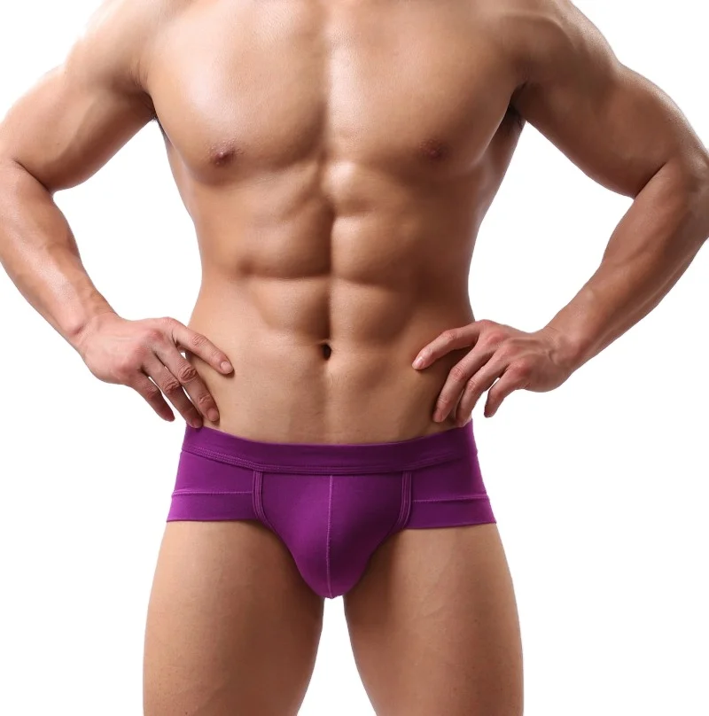 Wholesales Comfy Men Sexy Underwear Breathable Seamless Men Boxer Briefs