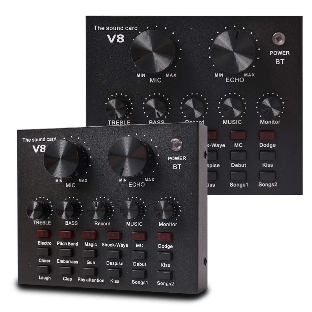  V8 USB для записи в реальном времени студийный звук многофункциональный компьютер Android микшер встряхивание вещания аудио интерфейс звуковая