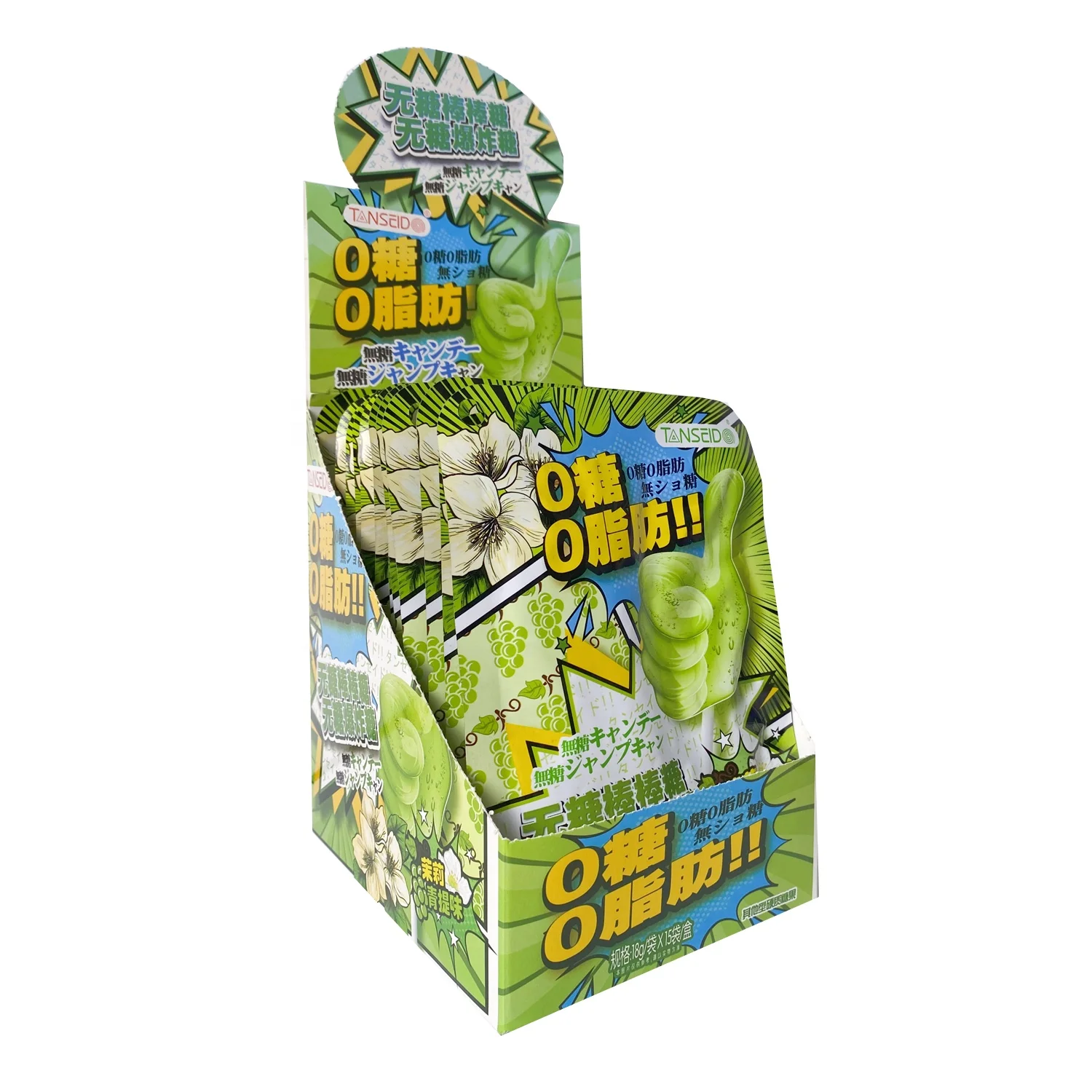Wholesale mint flavor sugar free sweets lollipop with popping candy for fresh breath