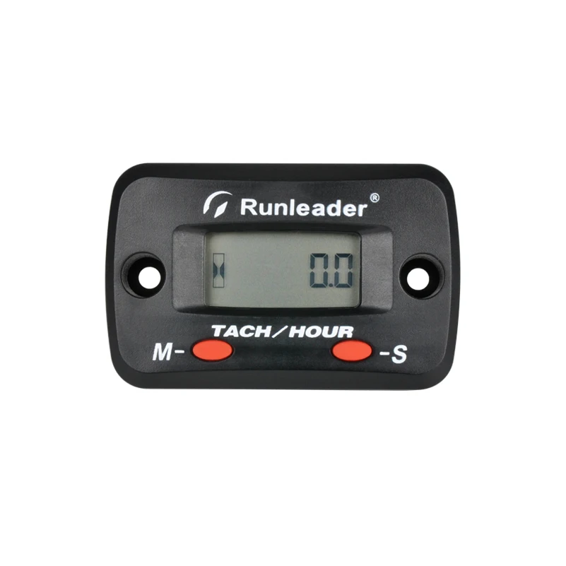 Цифровой счетчик часов Runleader Тахометр для мотокросса подвесной двигатель мотоцикла маленький