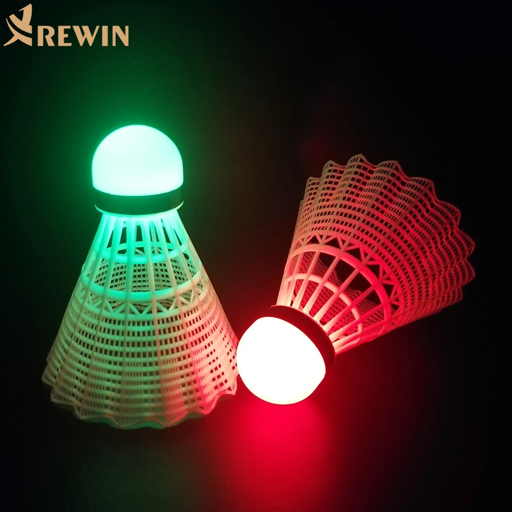 Cheap 1102 Flashing Good Quality LED Nylon Badminton Shuttlecock For Night Playing