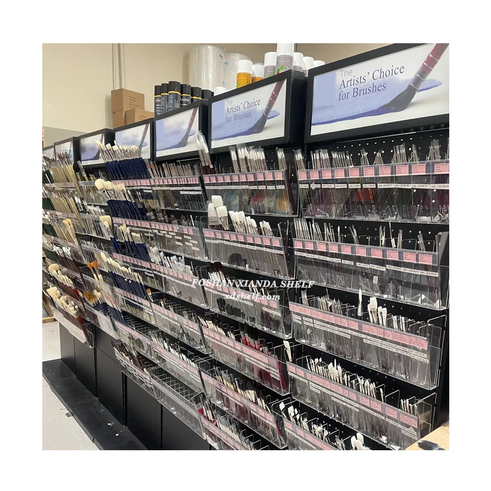 mini market shop design light duty shelf artline marker pen display shelf