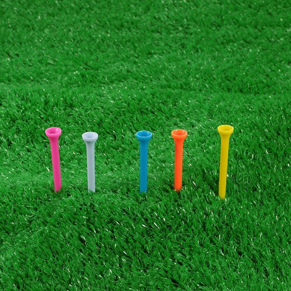 Wholesale Private Label Golf Tees Black Short 3 Prong Plastic Rubber Golf Tees for Driving Range