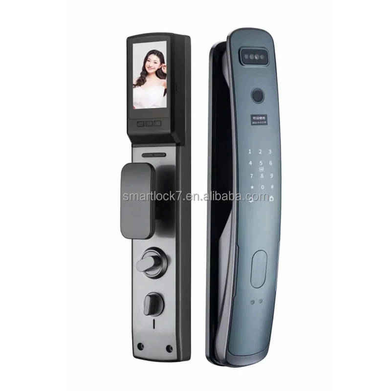 Fully Automatic Fingerprint Locks With Camera Cat Eye commercial door locks for wooden doors