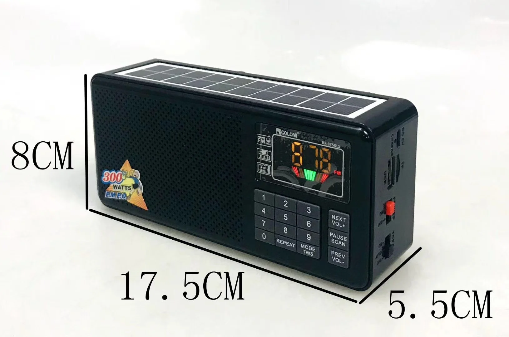 GOLON RX-BT50LS перезаряжаемый Радио беспроводной зуб динамик со светом с USB SD TF MP3-плеер солнечной