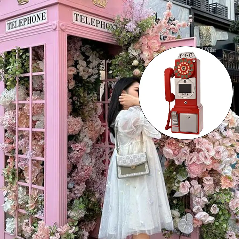 YN Antique Style Audio Video Guest Book Phone Record For Wedding