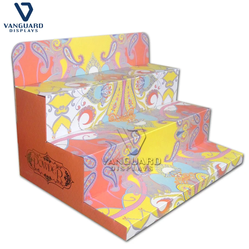 Custom Cardboard PDQ Display Box, Cosmetic Promotion Corrugated Counter Top Display Unit