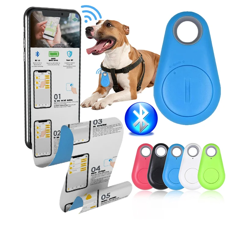 Pet Smart Gps Tracker Mini Anti-Lost Waterproof Blueteeth Locator Tracer For Pet Dog Cat Kids Car Wallet Key Collar