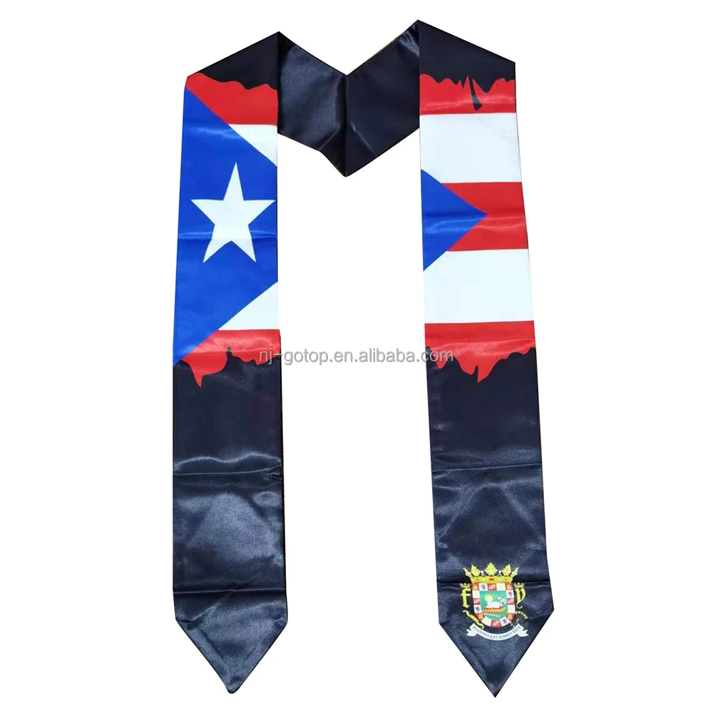 High Quality Graduation Stole Sash Trinidad Tobago Flag Graduation Country Flag Graduation Stole for International students