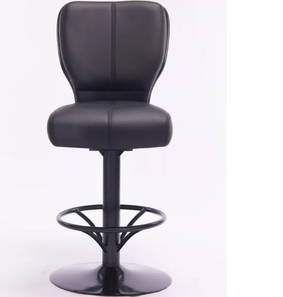 New Style Poker Chairs Gambling Slot Machine Genuine Leather Pure Black Casinos Chairs