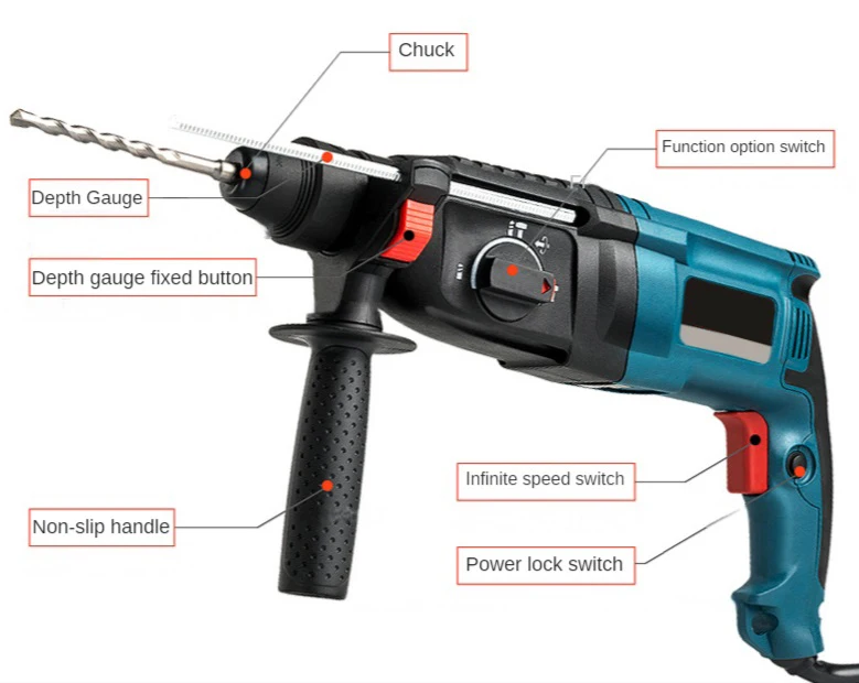 BOSAN Factory Direct Sale 20mm Rotary Hammer Drill