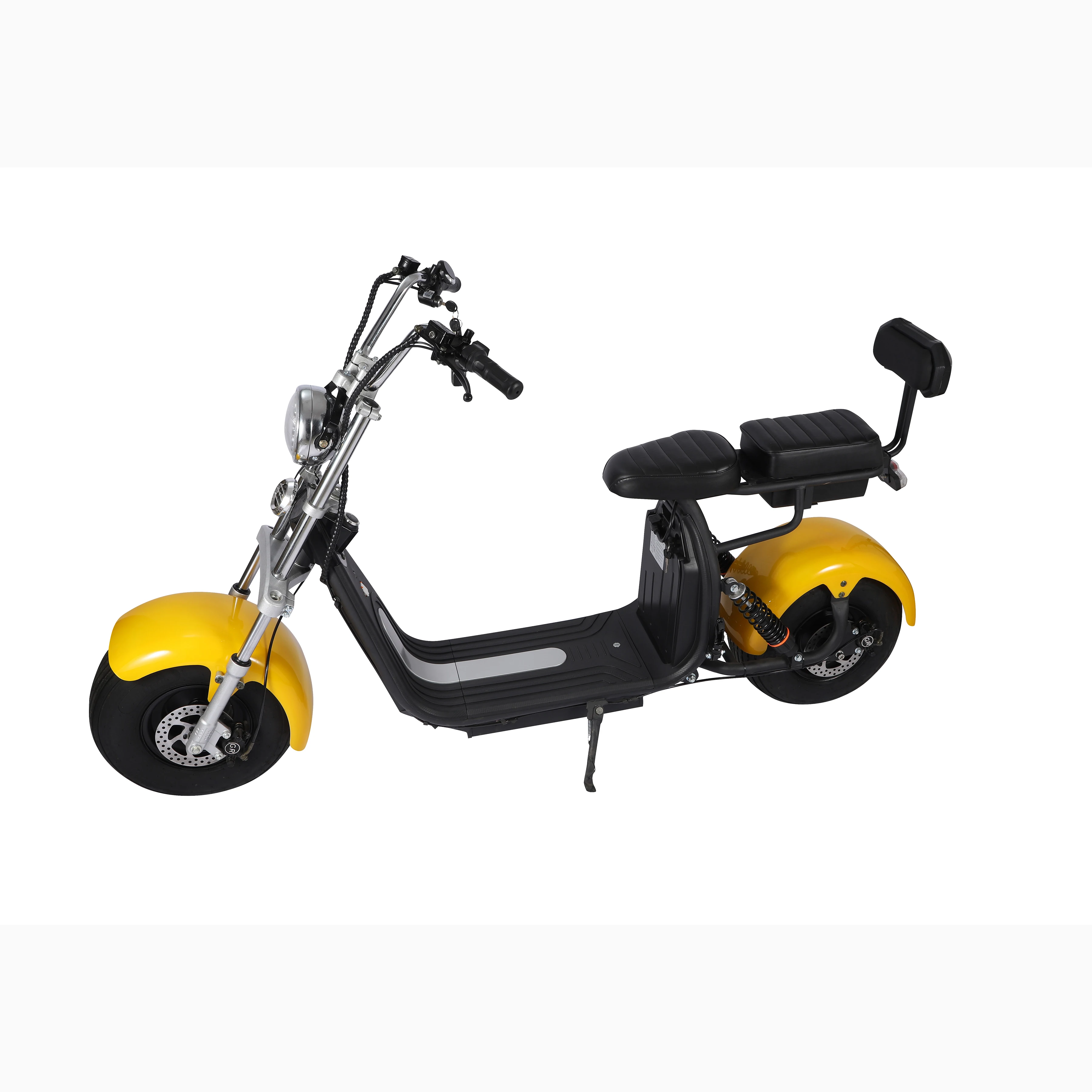 Powerful battery scooter fat tire 2 wheel electric citycoco 19.5 inch