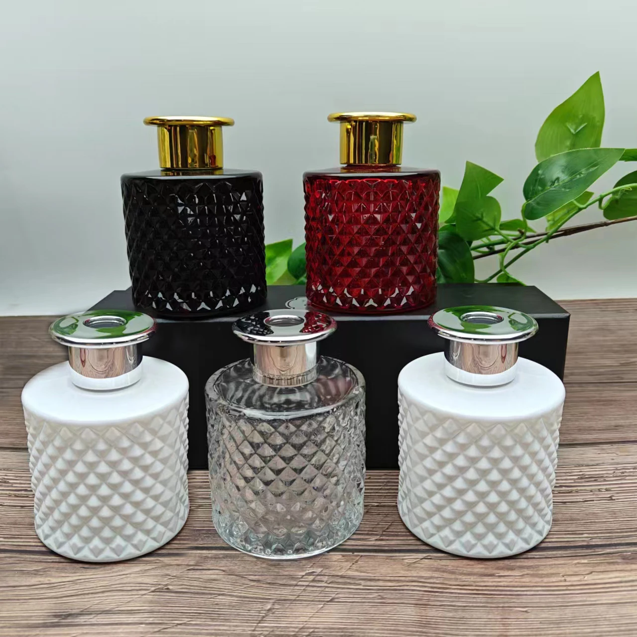 Best price antique bronze home decoration coloured glass bud vase