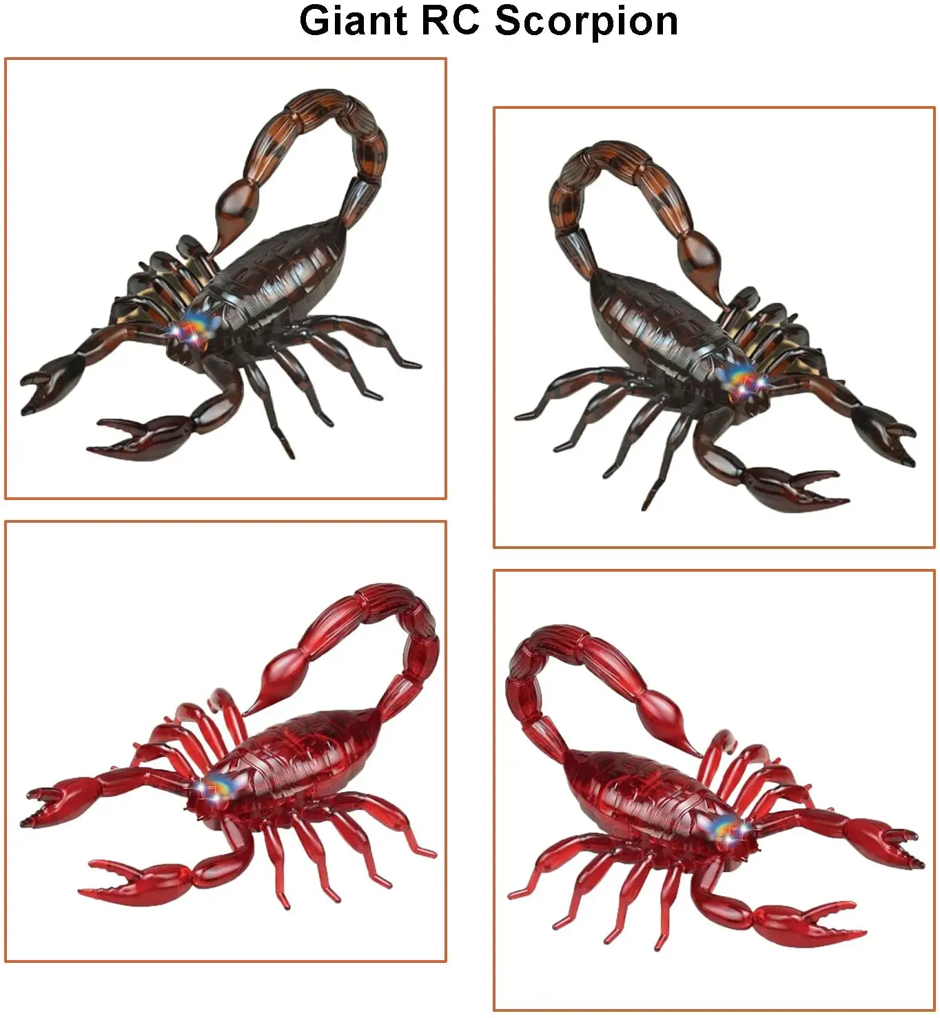 Scorpion RC Infrared Animals Scorpion Model Remote Control Simulation Curved Insects Toys  Novelty Electric Reptiles