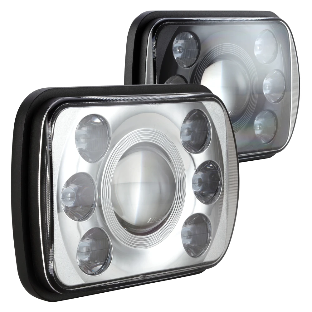 Точечная фара Emark 5x7 дюймов прямоугольная комбинированная дальнего и ближнего света мощная