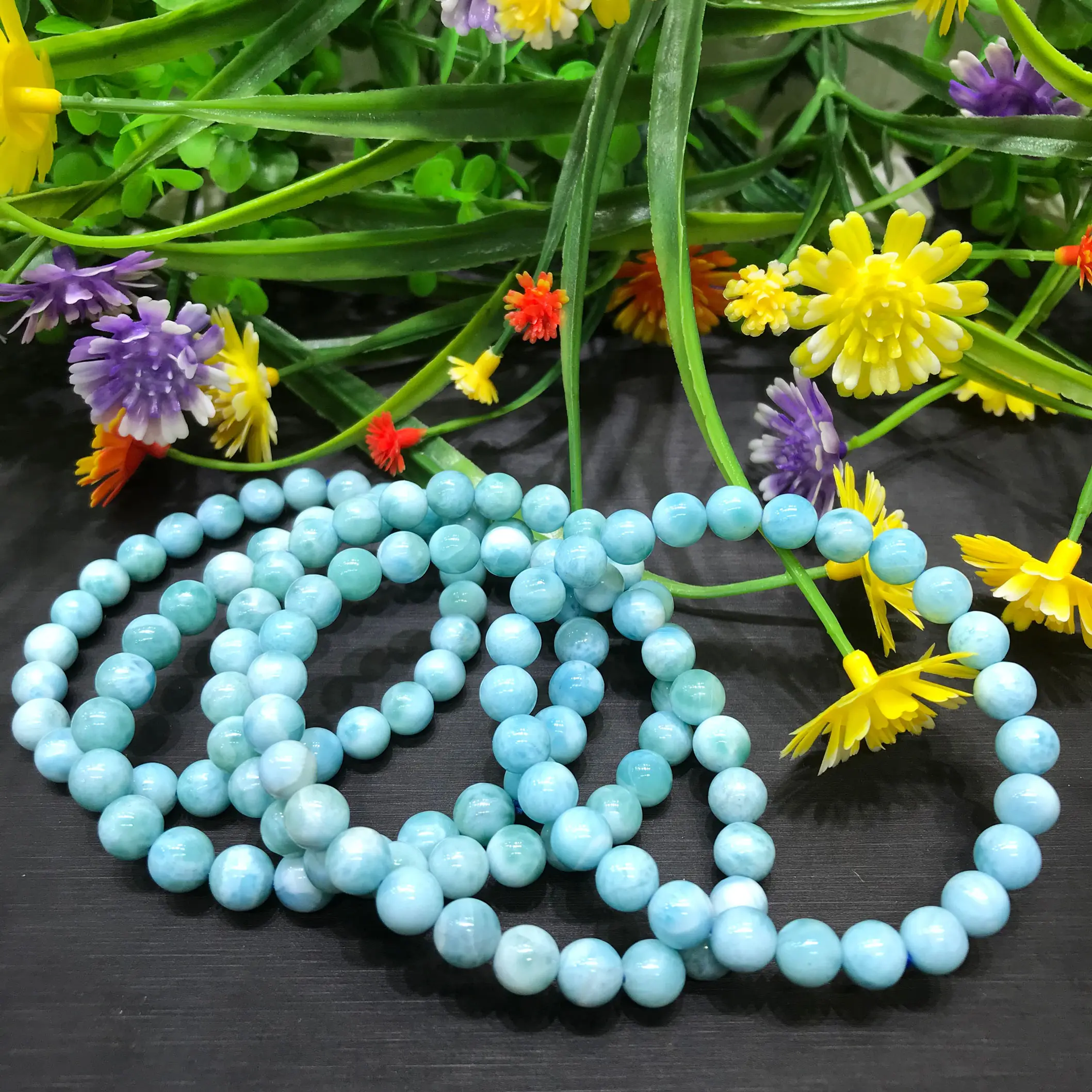 New Natural Larimar Crystal Bracelet For Gifts Decoration