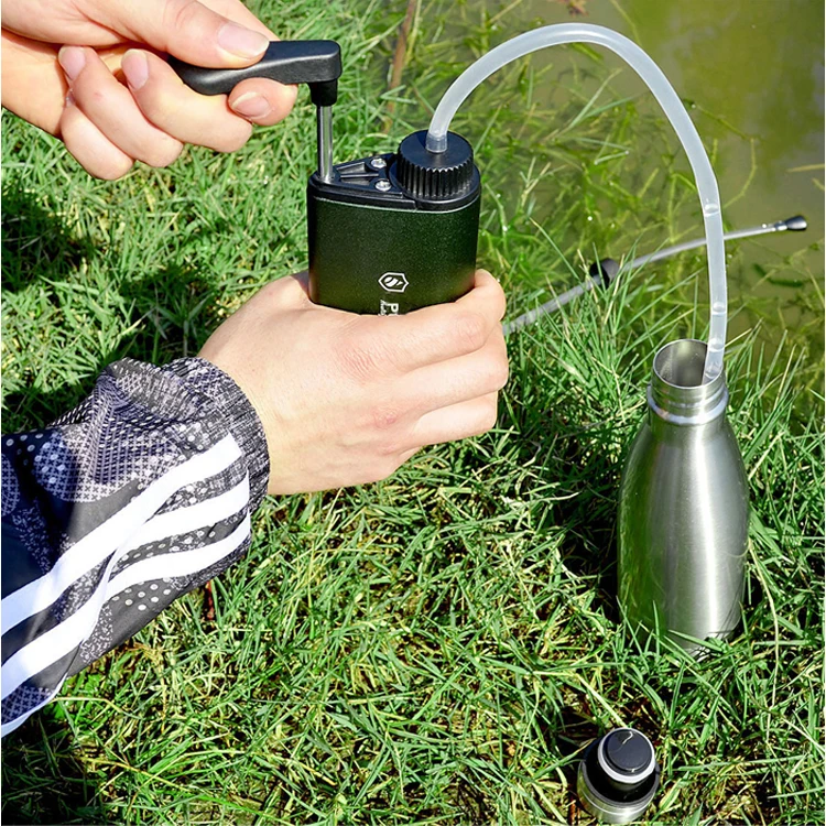 Diercon Mini Water Filtration System Light Weight and Hand Pump Water Filter Personal Portable Water Filter (TW01)