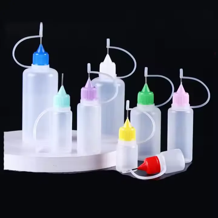 10 ml needle tip applicator bottle PET needle tip plastic dropper oil fill bottle needle tip plastic bottle