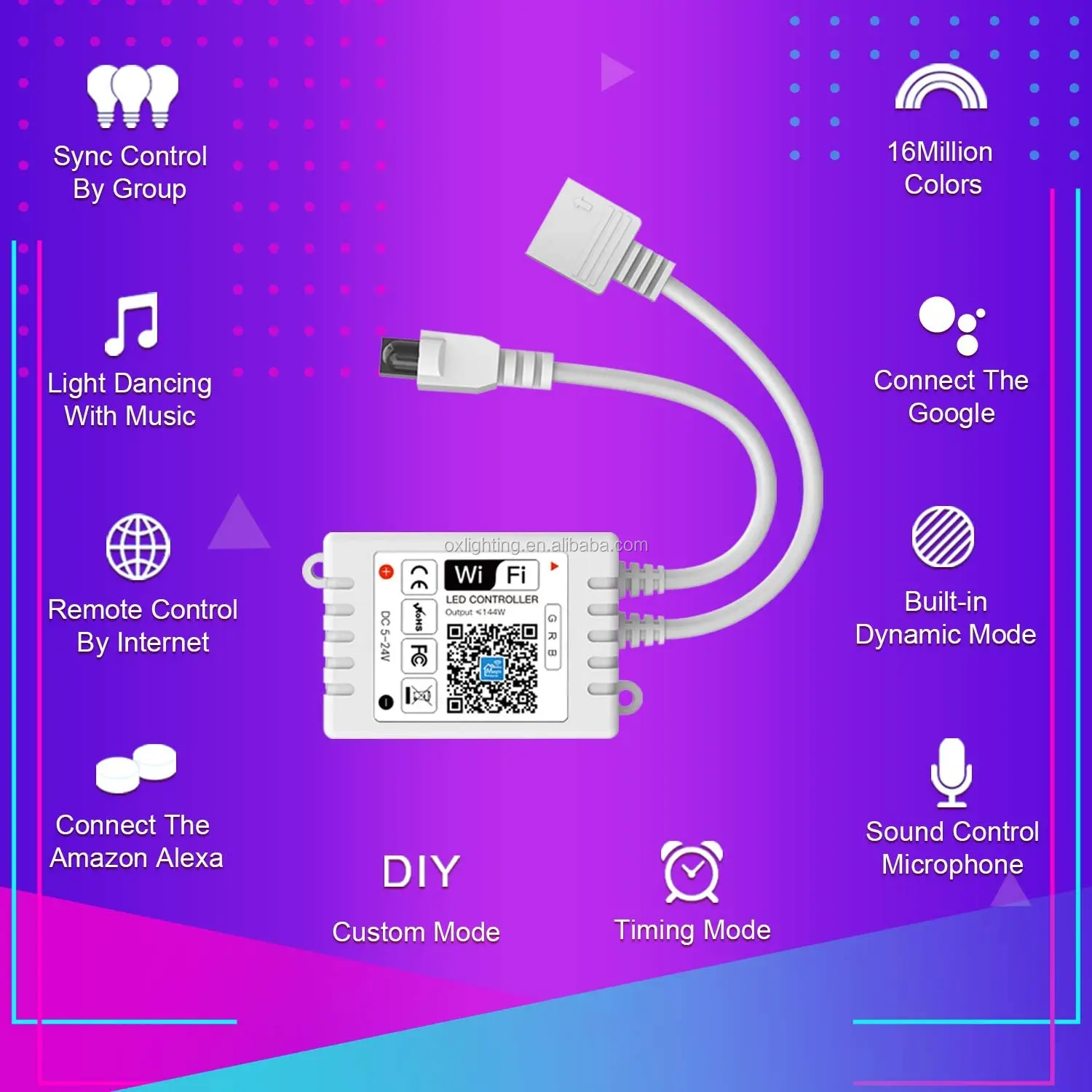  Wifi-контроллер для смартфона управление через приложение Smart WIFI RGB RGBW контроллер светодиодной ленты