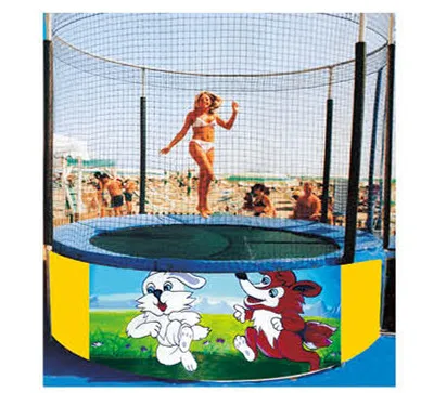 Kids outdoor trampoline park trampoline with roof