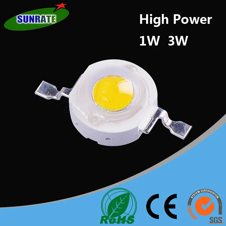 1W 3W High Power smd led warm nature white provide free samples led 6000K chip energy saving bulb