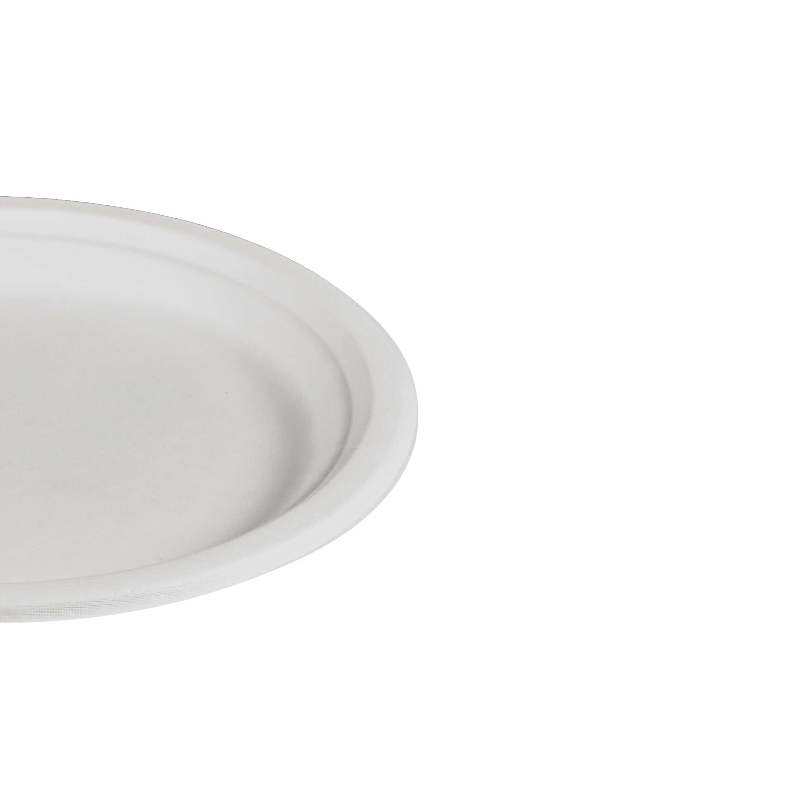 3-Compartment Color Restaurant Bagasse Plate Raw Material