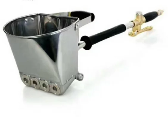 Plaster, cement mortar, scoop-type handheld small spray gun, construction site coating