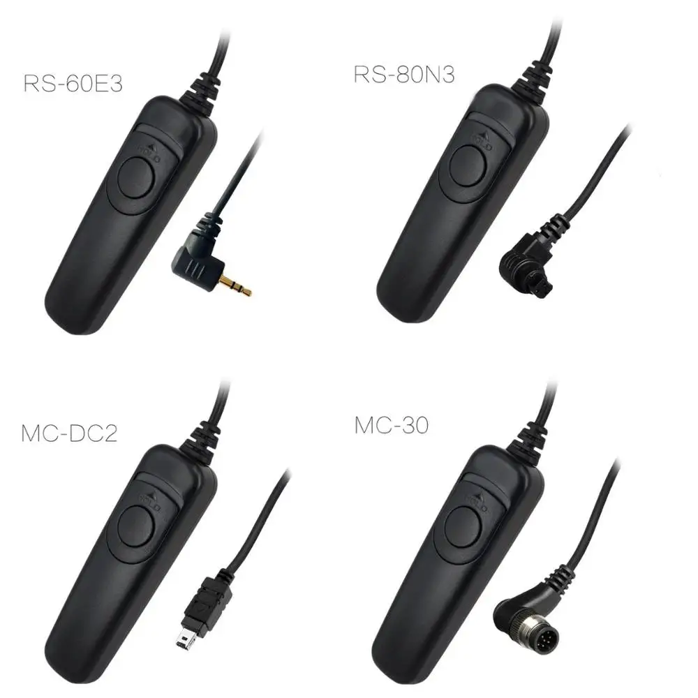 MC-30 MC-DC2 RS-60E3 RS-80N3 RR-90 RM-UC1 RM-VPR1 пульт дистанционного управления спуском фотографического затвора для цифровой зеркальной камеры Canon Nikon Olympus Sony
