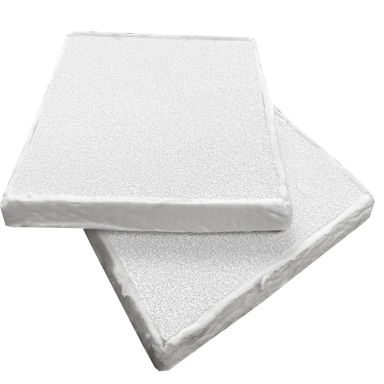 Auxiliary material for recycled aluminum recycling and casting, ceramic foam filter plate