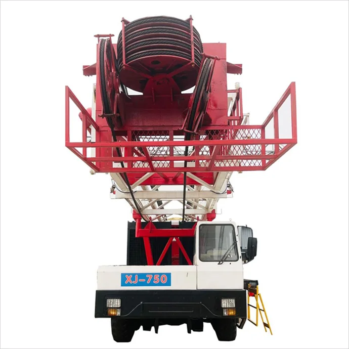 XJ750 Mobile Oil Drilling machine Truck Mount Workover Rig Machine for Oilfield