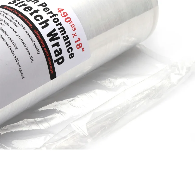 High Retraction Lightweight Transparency Tensile Strength Pe Stretch Wrap Film