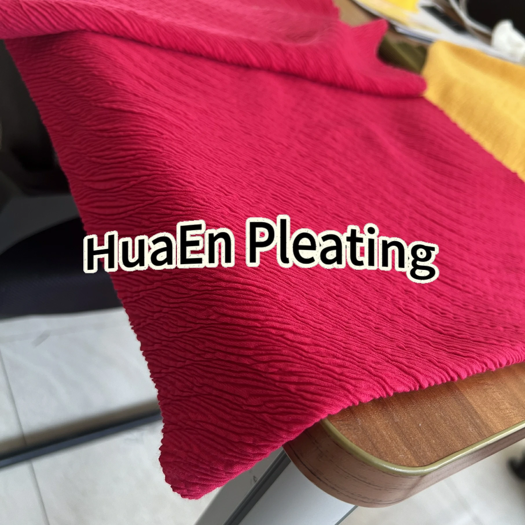Changzhou HuaEn ZJ-816 fabric textile ruffle raffel mesin plisket rolling pleating machine ZJ 816 scarf making machine